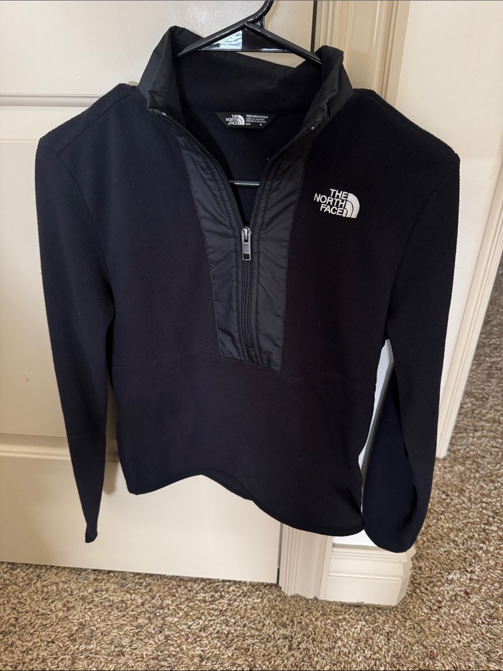 The North Face Kids Black Half-Zip Fleece Pullover - Medium